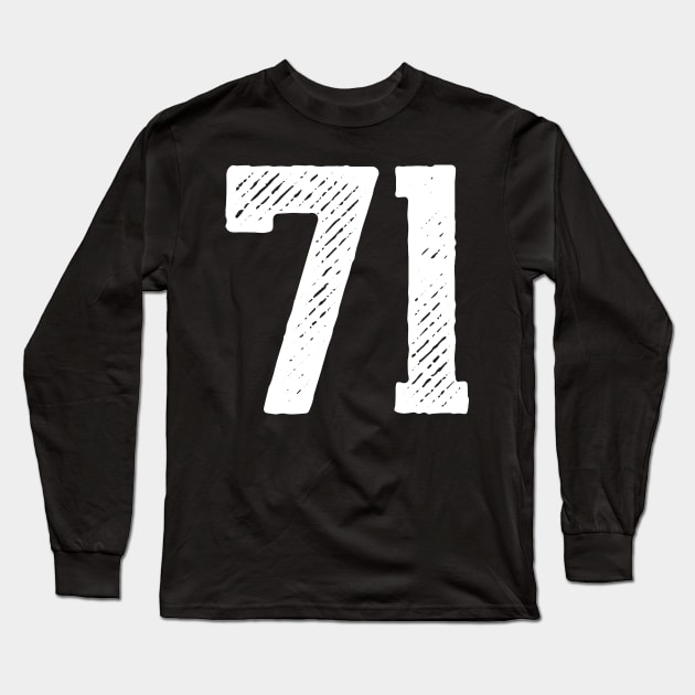 Seventy One 71 Long Sleeve T-Shirt by colorsplash